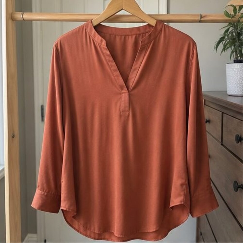 Rust Tunic Blouse